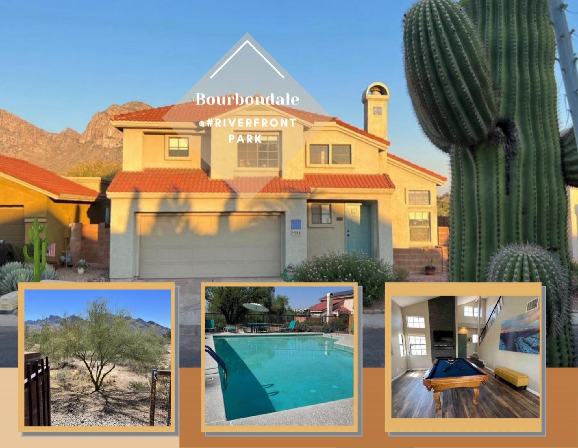 Private Home - Billiards, Mountain Views, Private Desert Access, Hoa Pool & Spa, Bbq, At Lambert Park - Bourbondale Tucson Zewnętrze zdjęcie